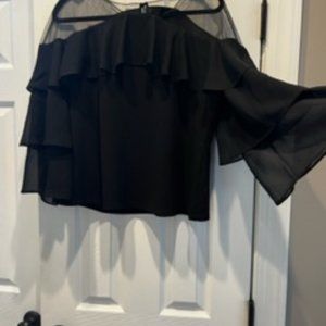 Dora Landa black long sleeve Blouse